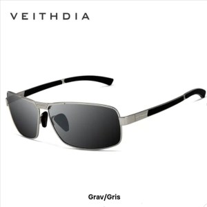 Lunette soleil polarisé en couleur noir et gris