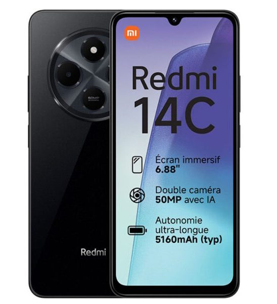Redmi 14c 128 gb Ram 6 taille écran 7’9